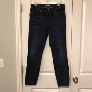 Madewell dark wash skinny jeans. Sz 29